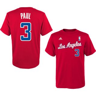 adidas Youth Los Angeles Clippers Chris Paul Game Time Name And Number Short 