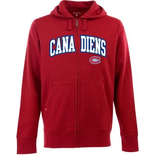 Antigua Mens Montreal Canadiens Full Zip Hooded Applique Sweatshirt   Size: