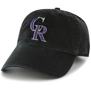 47 BRAND Mens Colorado Rockies Black Franchise Fitted Cap   Size: Small, Black