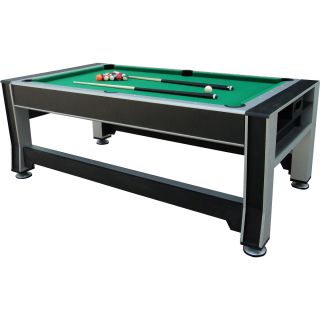 Triumph Sports 84 3 in 1 Rotating Table Air Powered Hockey, Billiards, Table