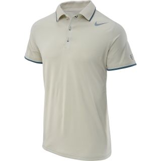 NIKE Mens Premier RF Short Sleeve Tennis Polo   Size: Xl, Birch Heather/grey
