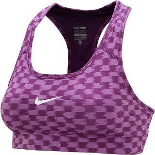NIKE Womens Pro Printed Sports Bra   Size: XS/Extra Small, Grape/violet