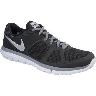 NIKE Mens Flex Run 2014 Running Shoes   Size: 11, Black/grey/white