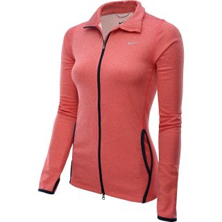 NIKE Womens Knit Jacket   Size: Large, Fusion Red/htr
