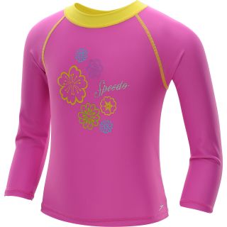 SPEEDO Toddler Girls UV Long Sleeve Sun Shirt   Size: 3t, Pink
