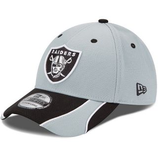 NEW ERA Mens Oakland Raiders 39THIRTY Vizaslide Cap   Size M/l, Grey