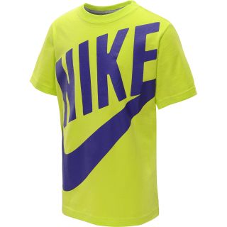 NIKE Boys Futura Short Sleeve T Shirt   Size Small, Cyber/grey