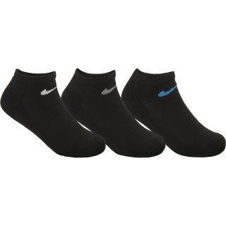 NIKE Kids Swoosh Low Cut Socks   3 Pack   Size: 6 7, Black/assorted