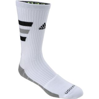 adidas Team Speed Traxion Crew Socks   Size: Large, White/black