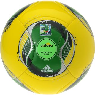 adidas Confederations Cup 2013 Glider Soccer Ball   Size 3, Yellow/green