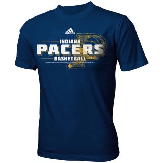 adidas Youth Indiana Pacers Practice Short Sleeve T Shirt   Size: Medium, Navy