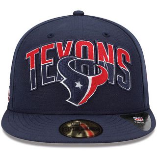 NEW ERA Youth Houston Texans Draft 59FIFTY Fitted Cap   Size 6 3/8, Navy