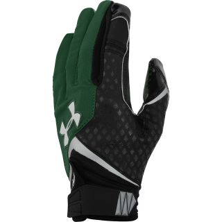UNDER ARMOUR Adult Nitro Football Gloves   Size: Large, Green/black
