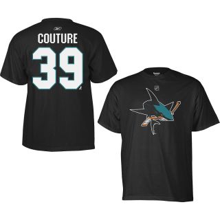 REEBOK Mens San Jose Sharks Logan Couture Player Name And Number T Shirt  