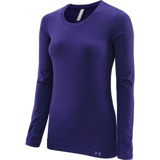 UNDER ARMOUR Womens HeatGear Sonic Jacquard Long Sleeve T Shirt   Size Xl,