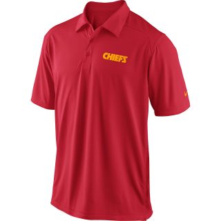 NIKE Mens Kansas City Chiefs Dri FIT FB Coaches Polo   Size: Medium, Red/gold