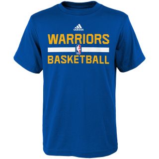 adidas Youth Golden State Warriors Practice Short Sleeve T Shirt   Size: Large,