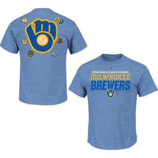MAJESTIC ATHLETIC Mens Milwaukee Brewers Call The Bullpen Short Sleeve T Shirt