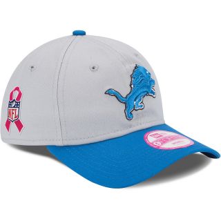 NEW ERA Womens Detroit Lions Breast Cancer Awareness 9FORTY Adjustable Cap,