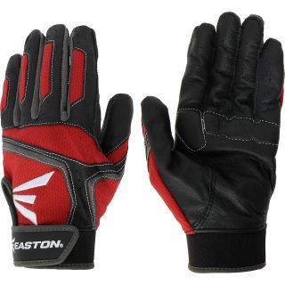EASTON RF4 Padded Youth Baseball Batting Gloves   Size: Medium, Black/royal