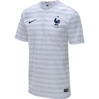 NIKE Mens France Stadium Away Short Sleeve Soccer Jersey   Size Small,