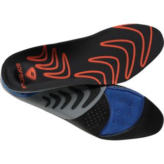 SOF SOLE Mens Airr Orthotic Insoles   Size 7 8.5, Red/black