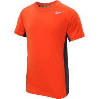 NIKE Boys Speed Fly Short Sleeve Top   Size Medium, Team Orange/silver