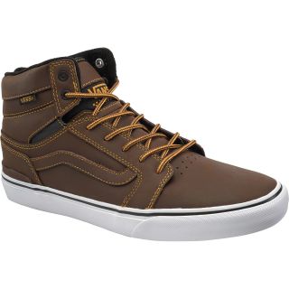 VANS Mens Sanction High Top Skate Shoes   Size 8medium, Brown/black