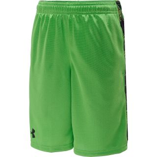UNDER ARMOUR Boys Ultimate Printed Inset Shorts   Size: Large, Lizard/black