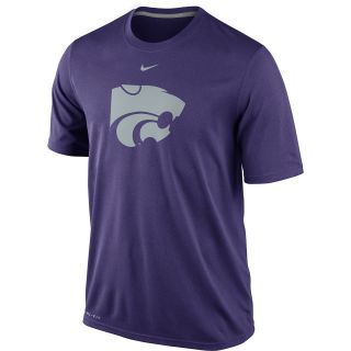NIKE Mens Kansas State Wildcats Dri FIT Logo Legend Short Sleeve T Shirt  