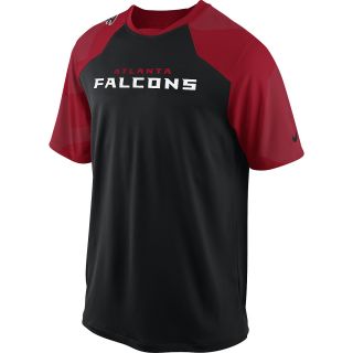 NIKE Mens Atlanta Falcons Dri FIT Fly Slant Top   Size: Xl, Black/red