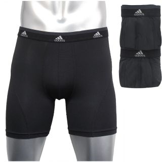 adidas Sport Performance CL 2 Pack Boxer Brief   Size: Small, Black/black