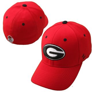 Zephyr Georgia Bulldogs DH Fitted Hat   Red   Size: 7, Georgia Bulldogs
