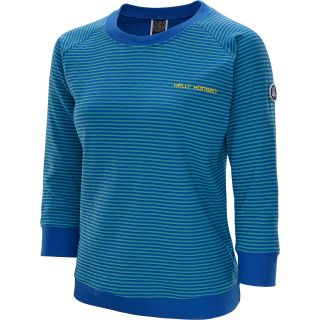 HELLY HANSEN Womens Skagen 3/4 Sleeve T Shirt   Size: Medium, Sea Blue