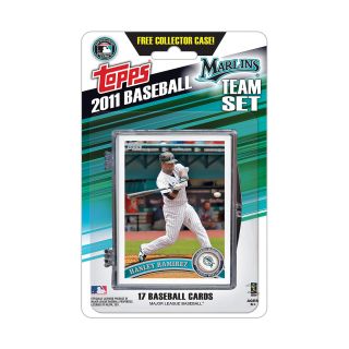 Topps 2011 Miami Marlins Official Team Baseball Card Set of 17 Cards in