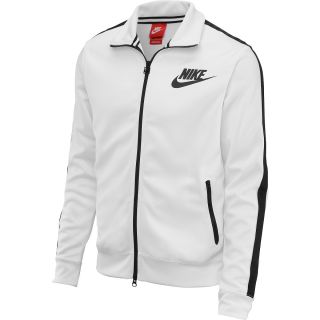 NIKE Mens Logo Track Jacket   Size: Medium, White/black
