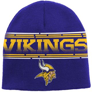 NFL Team Apparel Youth Minnesota Vikings Game Day Uncuffed Knit Hat   Size: