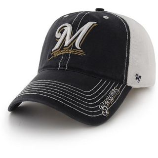 47 BRAND Mens Milwaukee Brewers Ripley Stretch Fit Cap