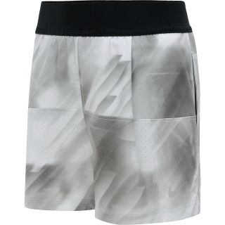 NIKE Womens Woven Tennis Shorts   Size: Xl, Lt.grey