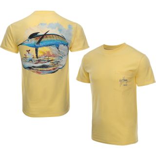 GUY HARVEY Mens Good Catch Short Sleeve T Shirt   Size: Xl, Yellow