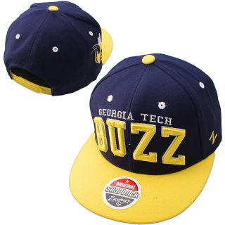 Zephyr Georgia Tech Yellow Jackets Super Star 32/5 Adjustable Hat   Navy/Yellow