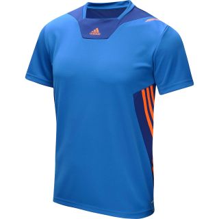 adidas Mens Predator Soccer Training Jersey   Size: Small, Blue Beauty/orange