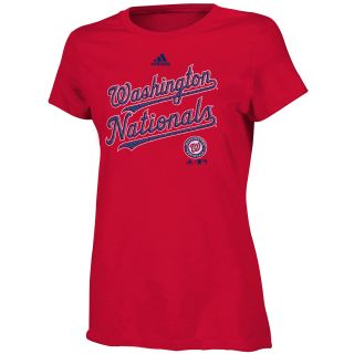 adidas Girls Washington Nationals Like Amazing Short Sleeve T Shirt   Size: