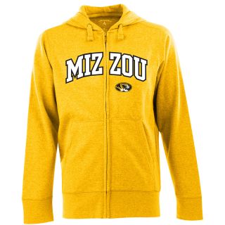 Antigua Mens Missouri Tigers Full Zip Hooded Applique Sweatshirt   Size: