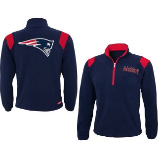 NFL Team Apparel Youth New England Patriots 1/4 Zip Micro Fleece Jacket   Size: