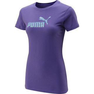 PUMA Womens Large Logo Short Sleeve T Shirt   Size: Medium
