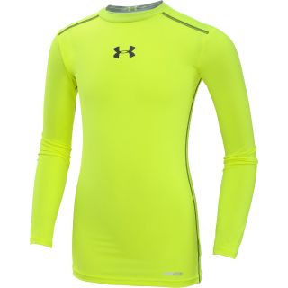 UNDER ARMOUR Boys HeatGear Sonic Fitted Long Sleeve Top   Size: Large, High 