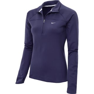 NIKE Womens Thermal 1/2 Zip Long Sleeve Running Top   Size: Small, Purple