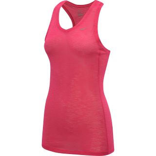 NIKE Womens Breeze Running Tank   Size: Large, Pink Force/red