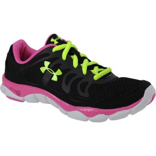 UNDER ARMOUR Girls Micro G Engage Running Shoes   Grade School   Size: 6, Black